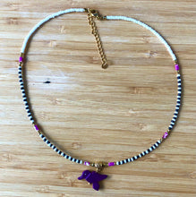 Charger l'image dans la galerie, COLLIER ANIMAL ROCAILLE NOIRE ET BLANCHE