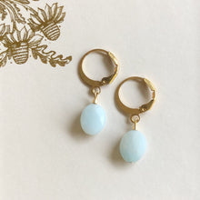 Charger l'image dans la galerie, BO mini boucle dormeuse doré perle amazonite