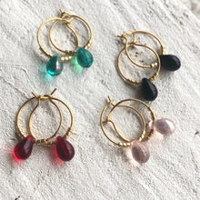 Charger l'image dans la galerie, Mini créole goutte présentée dans 4 couleurs différentes